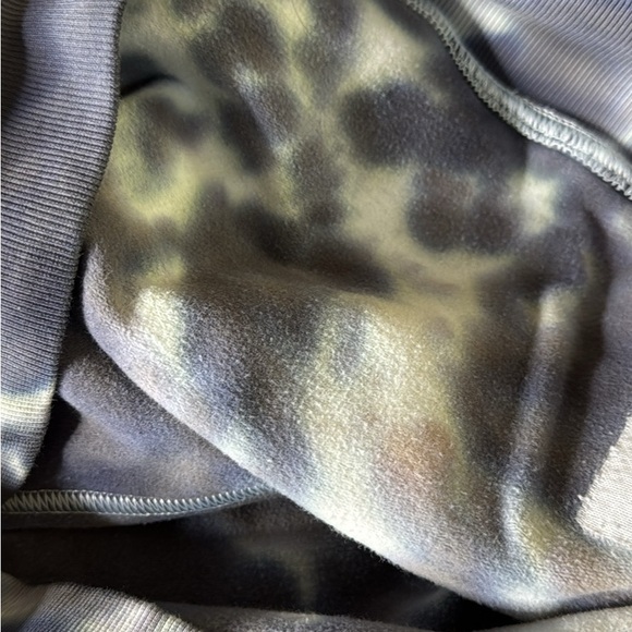 Lululemon All Yours Hoodie Tie Dye Fleece 4 Graphite Grey Excellent Condition - Picture 7 of 7